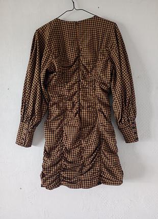 Платье мини в клетку 4