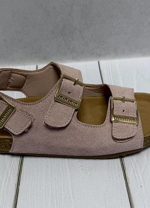 Дитячі  босоніжки kimboo  для дівчинки пудра 33-34