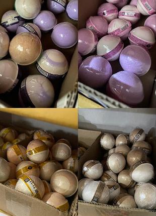 Бомбочка кулька для ванни ароматична, шипуча, різні аромати, мікс