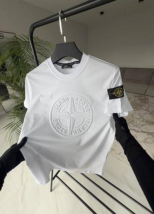 Мужская футболка stone island white