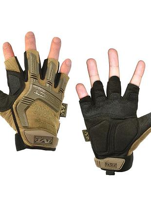 Перчатки тактические короткопалые с защитой uad койот mechanix l