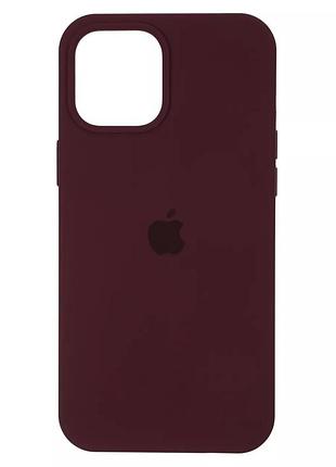 Чехол fiji silicone case для apple iphone 15 бампер накладка soft touch с микрофиброй plum