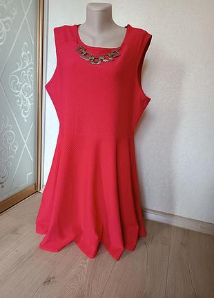 Красное женское платье new look/ красивое платье