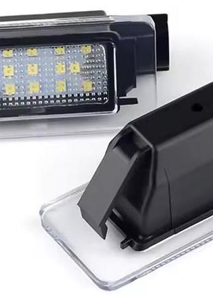 Ліхтарі підсвітки номера led dacia duster (2017-2025), (комплект 2 шт.). oe:265108990e