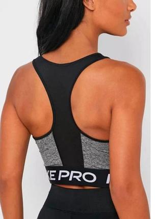 Женский спортивный топ nike pro dri-fit cropped tank top размер м