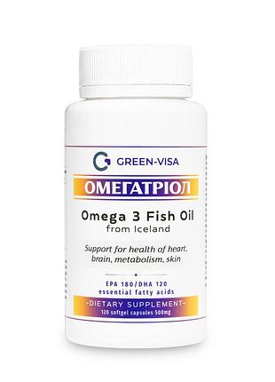 Омегатриол (omegatriol), 120 капсул, green visa