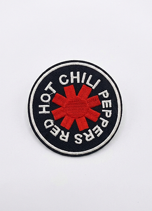 Музична термонашивка на одяг red hot hot chili peppers califonication рок байкерська нашивка ред хот чилі пеперс тканинний патч музика rock