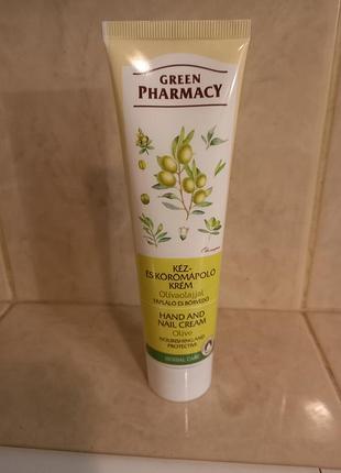 Крем для рук и ногтей с оливковым маслом от бренда green pharmacy