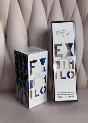 Набір парфумований fleur narcotique✨ex nihilo парфуми 100 мл+лосьон для тіла