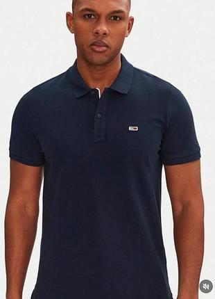 Чоловіче поло slim placket tommy jeans dm0dm20676 оригінал  розмір s