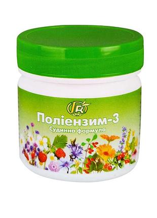 Полиэнзим-3 сосудистая формула (280 г), green visa