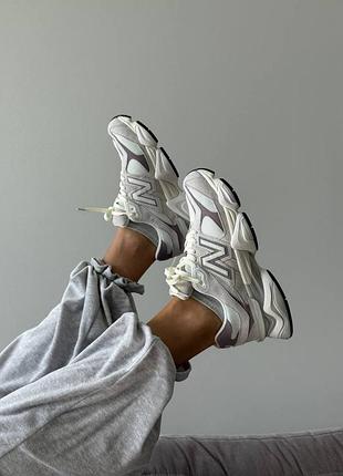 Женские кроссовки new balance 9060 cream / soft purple / smb+ 🔗