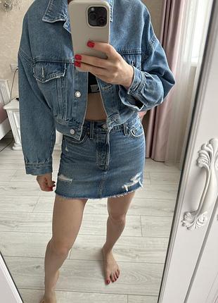 Джинсовая юбка levis 5