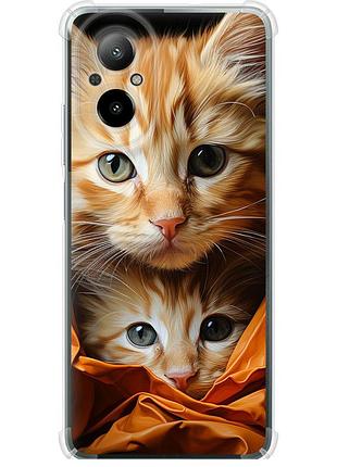Чехол силикон с усиленными углами на телефон realme c67 4g котики 2 "5664sp-3648-58250"