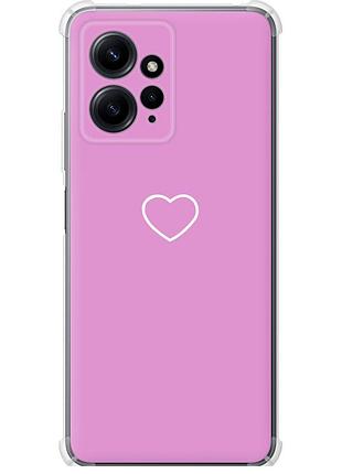 Чехол силикон с усиленными углами на телефон xiaomi redmi note 12 4g сердце 2 "4863sp-3021-58250"
