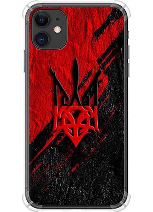 Чехол силикон с усиленными углами патриотический на телефон iphone 11 герб v4 "5293sp-1722-58250"