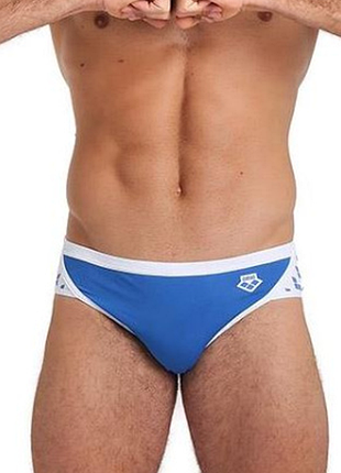 Чоловічі плавки бріфи arena m icons team brief royal-white