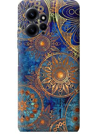 Чехол силиконовый на телефон xiaomi redmi note 12 4g золотой узор "678u-3021-58250"