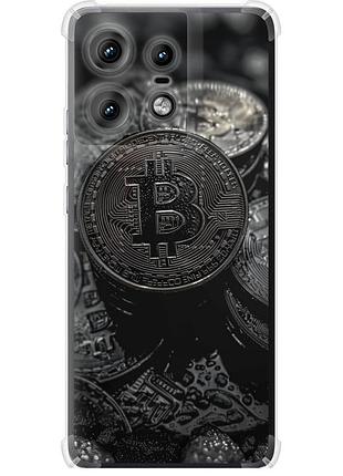 Чехол силикон с усиленными углами на телефон motorola edge 50 pro 5g black bitcoin "6090sp-3710-58250"