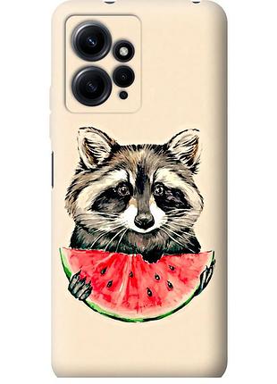 Чехол силиконовый на телефон xiaomi redmi note 12 4g енотик с арбузом "4605u-3021-58250"