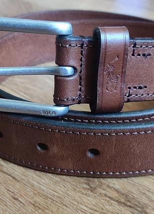 Polo ralph lauren leather belt / шкіряний ремінь для брюк штанів та шортів коричневого кольору