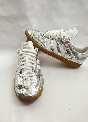 Жіночі кросівки adidas samba og silver metallic
