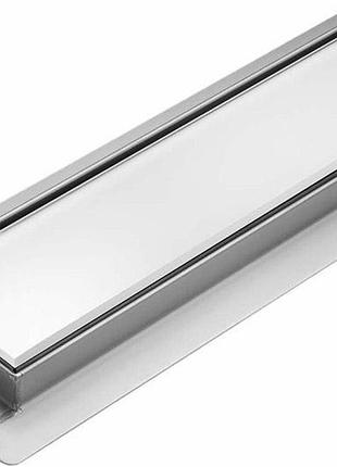 Трап підлоговий лінійний з нержавіючої сталі fala wet-dry white glass; 60х 7х 2 см, сифон — 52 мм [6]