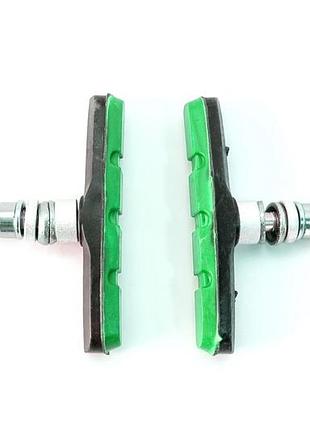 Тормозные колодки fla-23-04s пара, 70мм, черный с зеленым (brs-034)