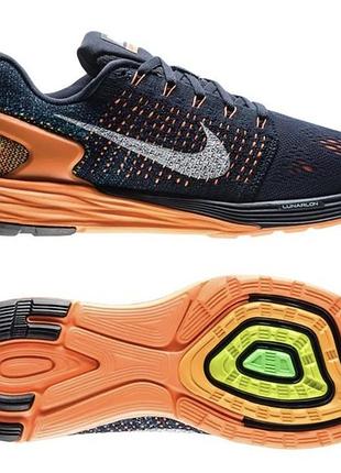 Кросівки nike lunarglide 7 orange 40 eur (25 см)