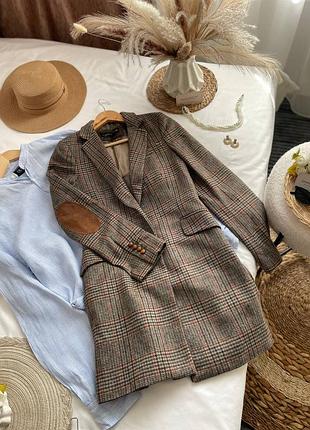 Женский пиджак жакет zara а составе 25% шерсть