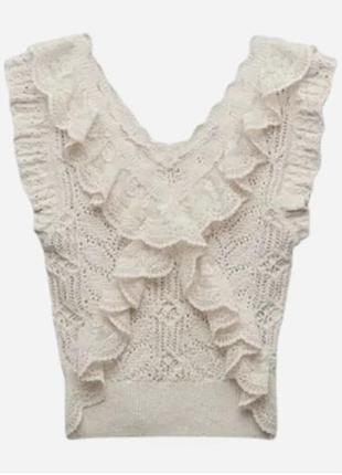 Футболка кофтинка жіноча zara бежева