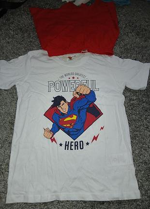 Костюм хлопок новый superman размер 140 1й лет