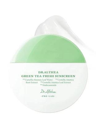 Солнцезащитный крем dr. althea green tea fresh sunscreen spf50+ pa++++ 45 мл