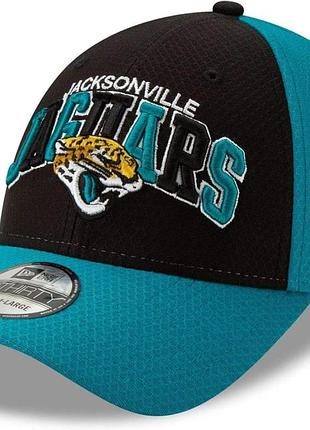 Футбольна кепка vintage new era 39thirty jacksonville jaguar nfl, колір: синьо-зелений та чорний