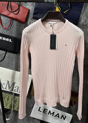 Кофта жіноча светр tommy hilfiger рожевий m