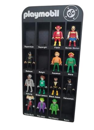 Подставка playmobil dc kinder shelf для детских игр 3d печать