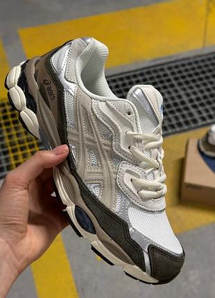 Кроссовки asics gel-nyc cream/brown