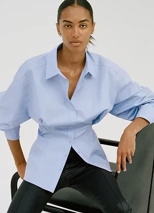 Женская приталенная рубашка zara