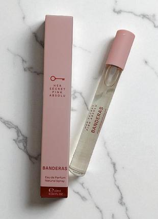 Banderas her secret pink absolu eau de parfum парфюмированная вода миниатюра 10 мл