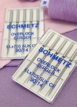 Иглы schmetz overlock №90 для эластичных тканей