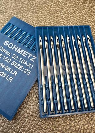 Голки schmetz 134-35 lr (dpx35 lr) №160 для промислових швейних машин — для шкіри та декоративного шва