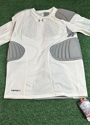 Under armour mpz2 padded shirt mens extra large white compression msrp $75 new - new-with-tags - under armour
