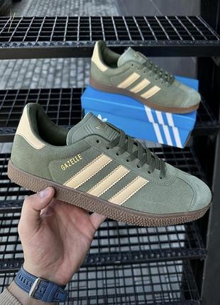 Кросівки adidas gazelle (khaki)