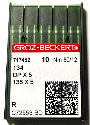 Иглы для промышленных швейных машин groz-beckert dpx5, r, №80/12 (7160)