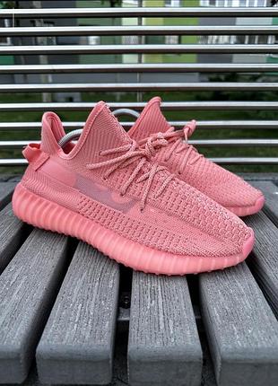 Жіночі кросівки adidas yeezy boost 350 v2 (неонові рожеві)