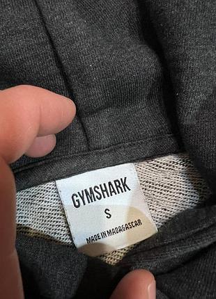Оригінальне чоловіче худи gymshark розмір s m сіра чоловіча кофта з капюшоном гумшарк джимшарк вільний батнік чоловічий толстовка вільна оверсайз а1 4