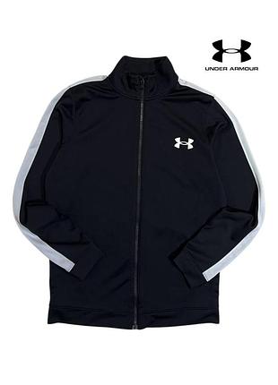 Оригинальная мужская олимпийка under armour черная размер s спортивная кофта андер армур ундер армор мужское зип худи мужской реглан пайта мастерка _1 2
