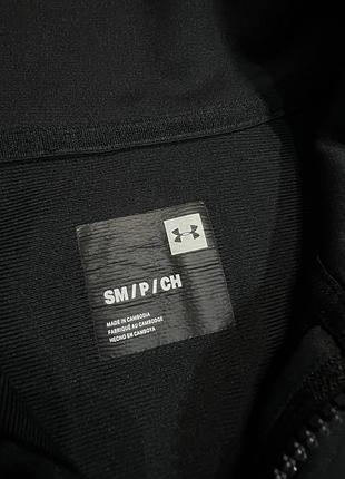 Оригинальная мужская олимпийка under armour черная размер s спортивная кофта андер армур ундер армор мужское зип худи мужской реглан пайта мастерка _1 5