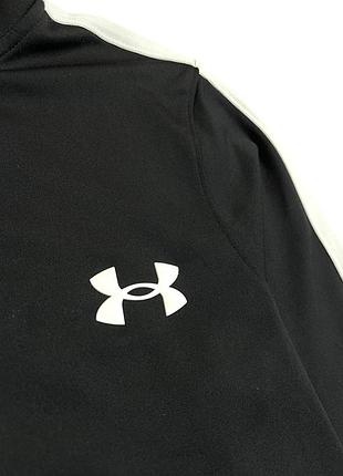 Оригинальная мужская олимпийка under armour черная размер s спортивная кофта андер армур ундер армор мужское зип худи мужской реглан пайта мастерка _1 4