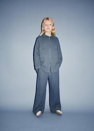 Рубашка оверсайз zara на девочку 9-10 лет